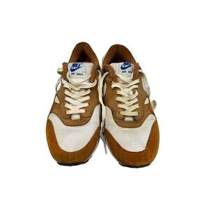 Nike Air Max 1 Premium Retro Dark Curry True White Sneakers 908366-700 Men Sz 10